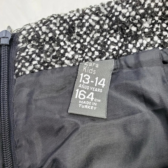 Zara Kids Tweed Fringe Hem Skirt Size: 13-14 - Picture 4 of 6